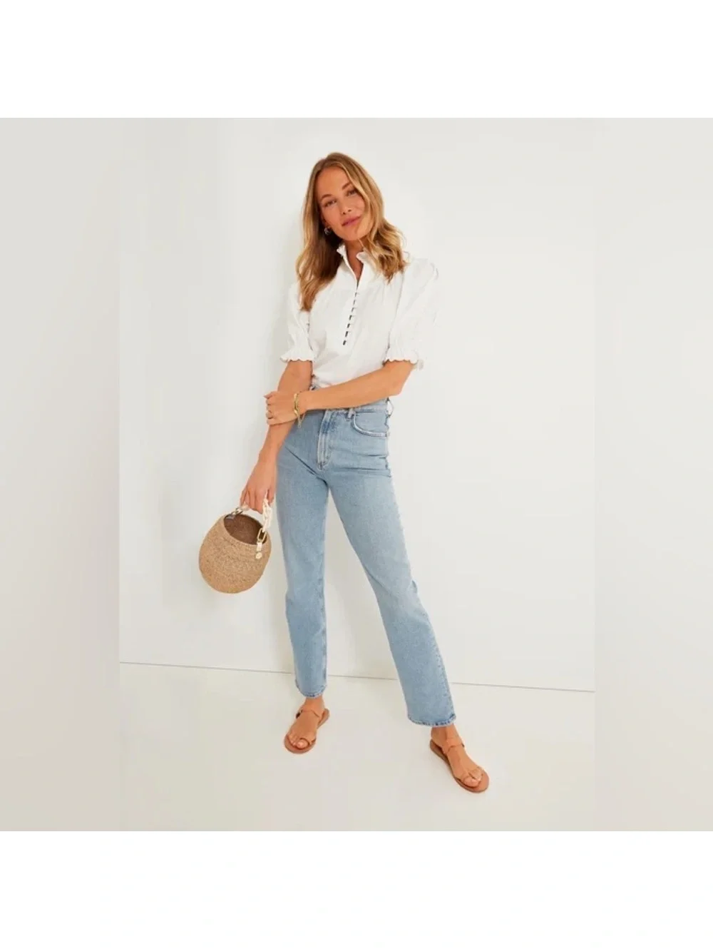 Medium Pomander Place White Selena Blouse